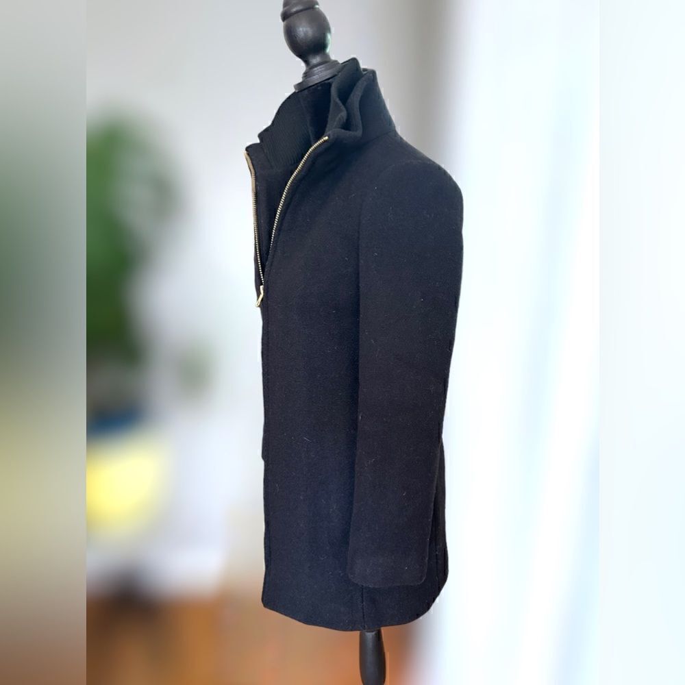 J. Crew Villa Coat Parka in Italian stadium-cloth wool Gold Full Zipper Size 0P - Picture 5 of 16